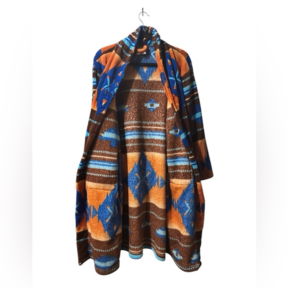 Southwestern Soft Fuzzy Robe by Earth Ragz - Picture 5 of 8